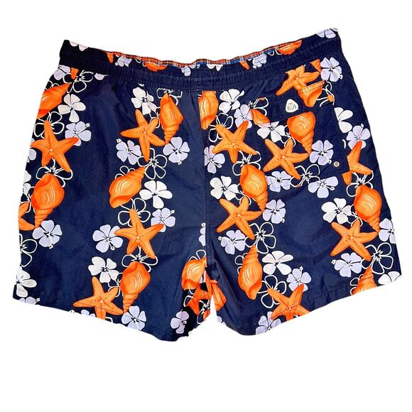 Brooks Brothers Mens Blue Tropical Swim Trunks Large NWOT - Picture 2 of 5